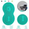 Dog Cat Bowl Mat Pet Food Water Feeding Mat Non-slip Pet Dish Tray Mat Paw Clean Placemat