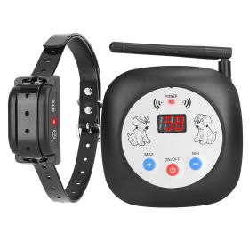 328FT Electric Wireless Dog Fence System With GPS Location Monitor Collar Receiver (tYPE: Dog Fence With 1 Collar)